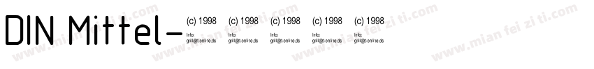 DIN Mittel字体转换